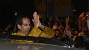 Shiv Sena was backstabbed by the “old allies”, party leader Udhhav Thackeray said.(Hindustan Times) Shiv Sena was backstabbed by the “old allies”, party leader Udhhav Thackeray said.(Hindustan Times)