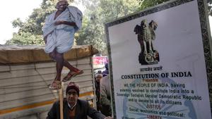 Before Madhya Pradesh, the Maharashtra government made reading of the Preamble to the Constitution mandatory for school students in 2013. In fact, in Maharashtra a resolution to the effect was adopted by the government in 2013, but it was not implemented. (Image used for representation).(REUTERS PHOTO.) Before Madhya Pradesh, the Maharashtra government made reading of the Preamble to the Constitution mandatory for school students in 2013. In fact, in Maharashtra a resolution to the effect was adopted by the government in 2013, but it was not implemented. (Image used for representation).(REUTERS PHOTO.)