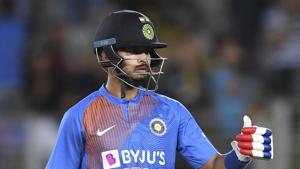 India's Shreyas Iyer during the Twenty/20 cricket international between India and New Zealand in Auckland, New Zealand, Friday, Jan. 24, 2020. (Andrew Cornaga/Photosport via AP) (AP) India's Shreyas Iyer during the Twenty/20 cricket international between India and New Zealand in Auckland, New Zealand, Friday, Jan. 24, 2020. (Andrew Cornaga/Photosport via AP) (AP)