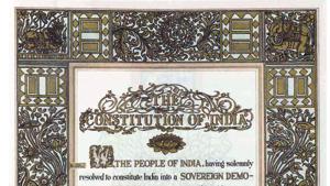 Chhattisgarh government has decided to discuss Indian Constitution in all the government educational institution after every Monday prayers.(Agencies) Chhattisgarh government has decided to discuss Indian Constitution in all the government educational institution after every Monday prayers.(Agencies)