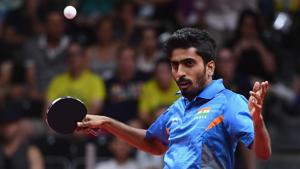 Sathiyan Gnanasekaran.(Getty Images) Sathiyan Gnanasekaran.(Getty Images)