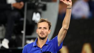 Russia's Daniil Medvedev celebrates after his match.(REUTERS) Russia's Daniil Medvedev celebrates after his match.(REUTERS)