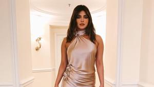 Priyanka Chopra shared a picture of her look for a pre-Grammys party on Instagram. Priyanka Chopra shared a picture of her look for a pre-Grammys party on Instagram.