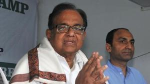 Chidambaram criticized the government for a heavy handed approach to Kashmir where restrictions were introduced in August last year when the Centre scrapped Article 370, still remain in force.(Samir Jana/HT File Photo)