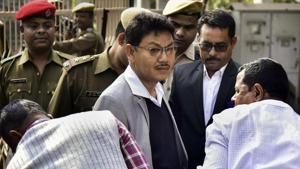National Democratic Front of Bodoland (R) chief Ranjan Daimary was recently released on bail to join the peace talks.(PTI Photo/File) National Democratic Front of Bodoland (R) chief Ranjan Daimary was recently released on bail to join the peace talks.(PTI Photo/File)