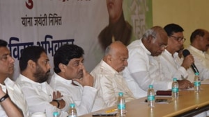 Ashok Chavan said that the Congress joined the government just to keep the BJP out and on the insistence of the Muslim community. (Photo @AshokChavanINC) Ashok Chavan said that the Congress joined the government just to keep the BJP out and on the insistence of the Muslim community. (Photo @AshokChavanINC)