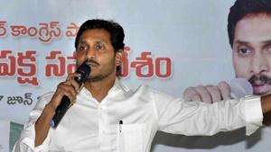 Andhra Pradesh Chief Minister YS Jagan Mohan Reddy addresses the party MLAs in Amravati, on June 7, 2019.(PTI Photo) Andhra Pradesh Chief Minister YS Jagan Mohan Reddy addresses the party MLAs in Amravati, on June 7, 2019.(PTI Photo)