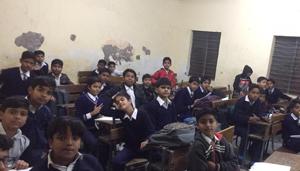 The Aam Aadmi Party (AAP) government claims quality education and “world class” infrastructure in its schools in the Capital.(HT Photo) The Aam Aadmi Party (AAP) government claims quality education and “world class” infrastructure in its schools in the Capital.(HT Photo)