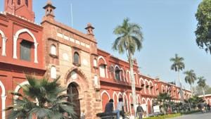 Protesters blocked entry to the AMU engineering college on Tuesday, preventing the holding of an examination for the second consecutive day.(Agencies/File) Protesters blocked entry to the AMU engineering college on Tuesday, preventing the holding of an examination for the second consecutive day.(Agencies/File)