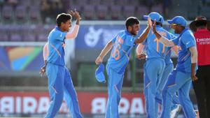 India beat Australia by 74 runs.(Cricket World Cup/Twitter) India beat Australia by 74 runs.(Cricket World Cup/Twitter)