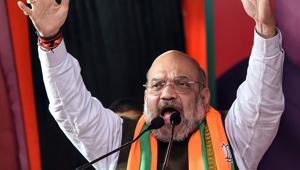 Amit Shah was addressing party workers and intellectuals at the party headquarters ‘Kushabhau Thakre Parisar’ in Boriya-Kala area after chairing the Central Zonal Council meeting in Raipur.(ANI FILE Photo) Amit Shah was addressing party workers and intellectuals at the party headquarters ‘Kushabhau Thakre Parisar’ in Boriya-Kala area after chairing the Central Zonal Council meeting in Raipur.(ANI FILE Photo)
