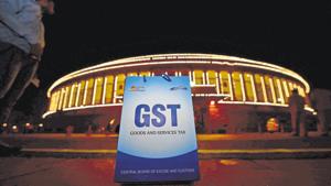 An illuminated Parliament ahead of midnight launch of 'Goods and Services Tax (GST)' in New Delhi on Saturday.(PTI) An illuminated Parliament ahead of midnight launch of 'Goods and Services Tax (GST)' in New Delhi on Saturday.(PTI)