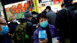 Wuhan Coronavirus: Customers queue to buy facial masks to prevent a new coronavirus outbreak in Hong Kong, China.(REUTERS) Wuhan Coronavirus: Customers queue to buy facial masks to prevent a new coronavirus outbreak in Hong Kong, China.(REUTERS)