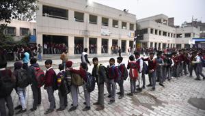 Delhi government school.(Arvind Yadav/HT PHOTO) Delhi government school.(Arvind Yadav/HT PHOTO)