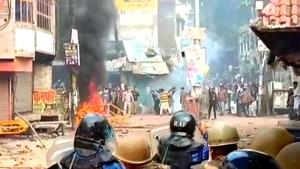Demonstrators pelting stones on security personnel during a violent protest against the Citizenship Amendment Act 2019, in Rampur on December 21, 2019.(ANI Photo/File) Demonstrators pelting stones on security personnel during a violent protest against the Citizenship Amendment Act 2019, in Rampur on December 21, 2019.(ANI Photo/File)