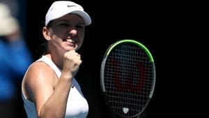 Romania's Simona Halep celebrates winning her match against Estonia's Anett Kontaveit.(REUTERS) Romania's Simona Halep celebrates winning her match against Estonia's Anett Kontaveit.(REUTERS)