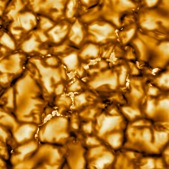 The cell-like structures are roughly the size of the US state of Texas. They are convecting masses of hot, excited gas, or plasma.(Twitter/@NSF) The cell-like structures are roughly the size of the US state of Texas. They are convecting masses of hot, excited gas, or plasma.(Twitter/@NSF)