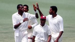 Curtly Ambrose and Ian Bishop had an absolute party(Twitter) Curtly Ambrose and Ian Bishop had an absolute party(Twitter)