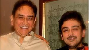 Singer Adnan Sami with his father in his Father’s Day post.(Instagram) Singer Adnan Sami with his father in his Father’s Day post.(Instagram)