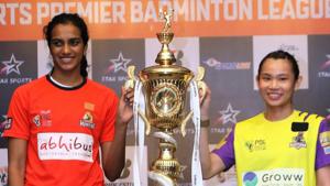 PV Sindhu with Tai Tzu Ying(PBL Image) PV Sindhu with Tai Tzu Ying(PBL Image)