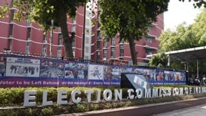 A view of the Election Commission of India building, Nirvachan Sadan, in New Delhi, on January 29, 2020.(Arvind Yadav/HT Photo) A view of the Election Commission of India building, Nirvachan Sadan, in New Delhi, on January 29, 2020.(Arvind Yadav/HT Photo)