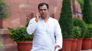 BJP MP from outer Delhi Parvesh Verma at Parliament during the ongoing budget session in New Delhi on Monday(Mohd Zakir/HT PHOTO) BJP MP from outer Delhi Parvesh Verma at Parliament during the ongoing budget session in New Delhi on Monday(Mohd Zakir/HT PHOTO)
