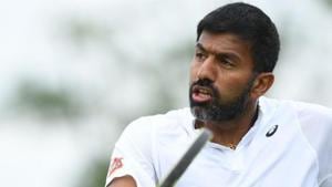File image of India tennis star Rohan Bopanna.(AFP) File image of India tennis star Rohan Bopanna.(AFP)
