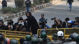 Shadab Farooq, a 22-year-old first year student, was shot at in Jamia Millia Islamia.(Biplov Bhuyan/HT Photo) Shadab Farooq, a 22-year-old first year student, was shot at in Jamia Millia Islamia.(Biplov Bhuyan/HT Photo)