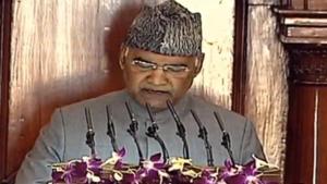 President Ram Nath Kovind addressing both Houses of Parliament, marking the beginning of the budger session on Friday. President Ram Nath Kovind addressing both Houses of Parliament, marking the beginning of the budger session on Friday.