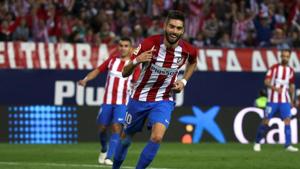 File image of Yannick Ferreira-Carrasco at Atletico Madrid. 's celebrates after scoring his third goal.(REUTERS) File image of Yannick Ferreira-Carrasco at Atletico Madrid. 's celebrates after scoring his third goal.(REUTERS)