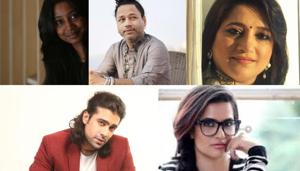 (Clockwise from top left)Shilpa Rao, Kailash Kher, Kavita Seth, Sona Mohapatra and Jubin Nautiyal pick song lyrics they has their own versions of! (Clockwise from top left)Shilpa Rao, Kailash Kher, Kavita Seth, Sona Mohapatra and Jubin Nautiyal pick song lyrics they has their own versions of!