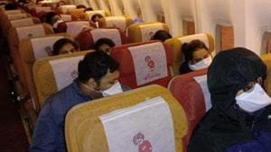 The plane carrying 370 passengers will reach India early Saturday morning.(ANI Photo) The plane carrying 370 passengers will reach India early Saturday morning.(ANI Photo)