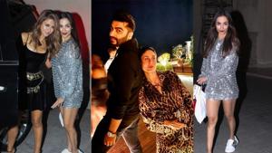 Natasha Poonawalla, Malaika Arora, Arjun Kapoor and Kareena Kapoor at Amrita Arora’s birthday bash. Natasha Poonawalla, Malaika Arora, Arjun Kapoor and Kareena Kapoor at Amrita Arora’s birthday bash.