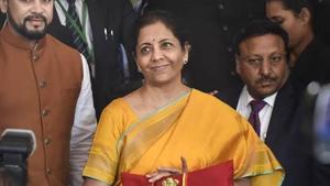 Finance Minister Nirmala Sitharaman with ‘bahi khata’ before starting Union Budget 2020.(HT File Photo) Finance Minister Nirmala Sitharaman with ‘bahi khata’ before starting Union Budget 2020.(HT File Photo)