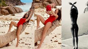 Amy Jackson ringed in her birthday with family in Seychelles. Amy Jackson ringed in her birthday with family in Seychelles.