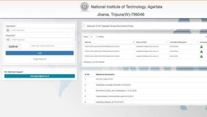 NIT Agartala Recruitment 2020. (Screengrab) NIT Agartala Recruitment 2020. (Screengrab)