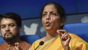 Finance Minister Nirmala Sitharaman on Sunday said that the Centre has no intention of levying a tax on the global income of NRIs.(PTI PHOTO.) Finance Minister Nirmala Sitharaman on Sunday said that the Centre has no intention of levying a tax on the global income of NRIs.(PTI PHOTO.)