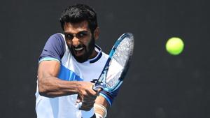 Prajnesh Gunneswaran during the 2020 Australian Open.(Getty Images) Prajnesh Gunneswaran during the 2020 Australian Open.(Getty Images)