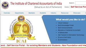ICAI CA foundation, intermediate result 2019.(icai.org.in) ICAI CA foundation, intermediate result 2019.(icai.org.in)