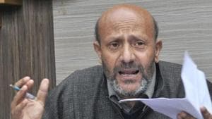 Jammu and Kashmir’s former Independent MLA Engineer Abdul Rashid Sheikh is currently in Delhi’s Tihar jail in connection with a terror funding case.(HT File Photo) Jammu and Kashmir’s former Independent MLA Engineer Abdul Rashid Sheikh is currently in Delhi’s Tihar jail in connection with a terror funding case.(HT File Photo)