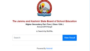 JKBOSE 12th Result for Kargil division. (Screengrab) JKBOSE 12th Result for Kargil division. (Screengrab)
