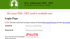 TISS NET MA Result 2020 out(TISS NET) TISS NET MA Result 2020 out(TISS NET)