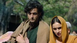 Aadil Khan and Sadia in a still from Vidhu Vinod Chopra’s Shikara: The Untold Story of Kashmiri Pandits. Aadil Khan and Sadia in a still from Vidhu Vinod Chopra’s Shikara: The Untold Story of Kashmiri Pandits.