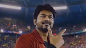 Vijay in a still from Bigil. Vijay in a still from Bigil.