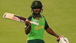 South Africa's Temba Bavuma reacts(REUTERS) South Africa's Temba Bavuma reacts(REUTERS)