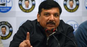 Aam Aadmi Party (AAP) leader Sanjay Singh(Amal KS/HT PHOTO) Aam Aadmi Party (AAP) leader Sanjay Singh(Amal KS/HT PHOTO)