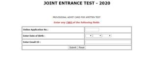 FTII JET 2020 admit card. (Screengrab) FTII JET 2020 admit card. (Screengrab)