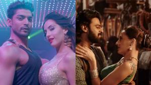 Nora Fatehi with Gurmeet Choudhary and Prabhas in her dance numbers. Nora Fatehi with Gurmeet Choudhary and Prabhas in her dance numbers.