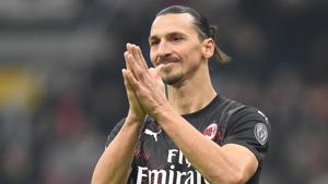 AC Milan's Zlatan Ibrahimovic reacts(REUTERS) AC Milan's Zlatan Ibrahimovic reacts(REUTERS)