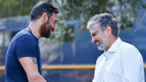 Ajay Devgn will appear in a cameo avatar in SS Rajamouli’s RRR.(Twitter) Ajay Devgn will appear in a cameo avatar in SS Rajamouli’s RRR.(Twitter)